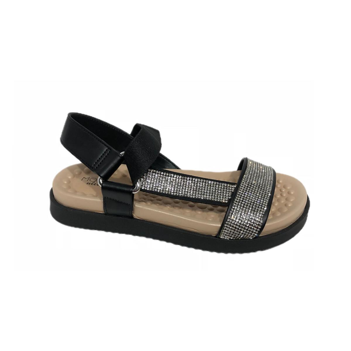 Imagem 1 do produto Sandália Feminina Ultraconforto Strass Modade 019696