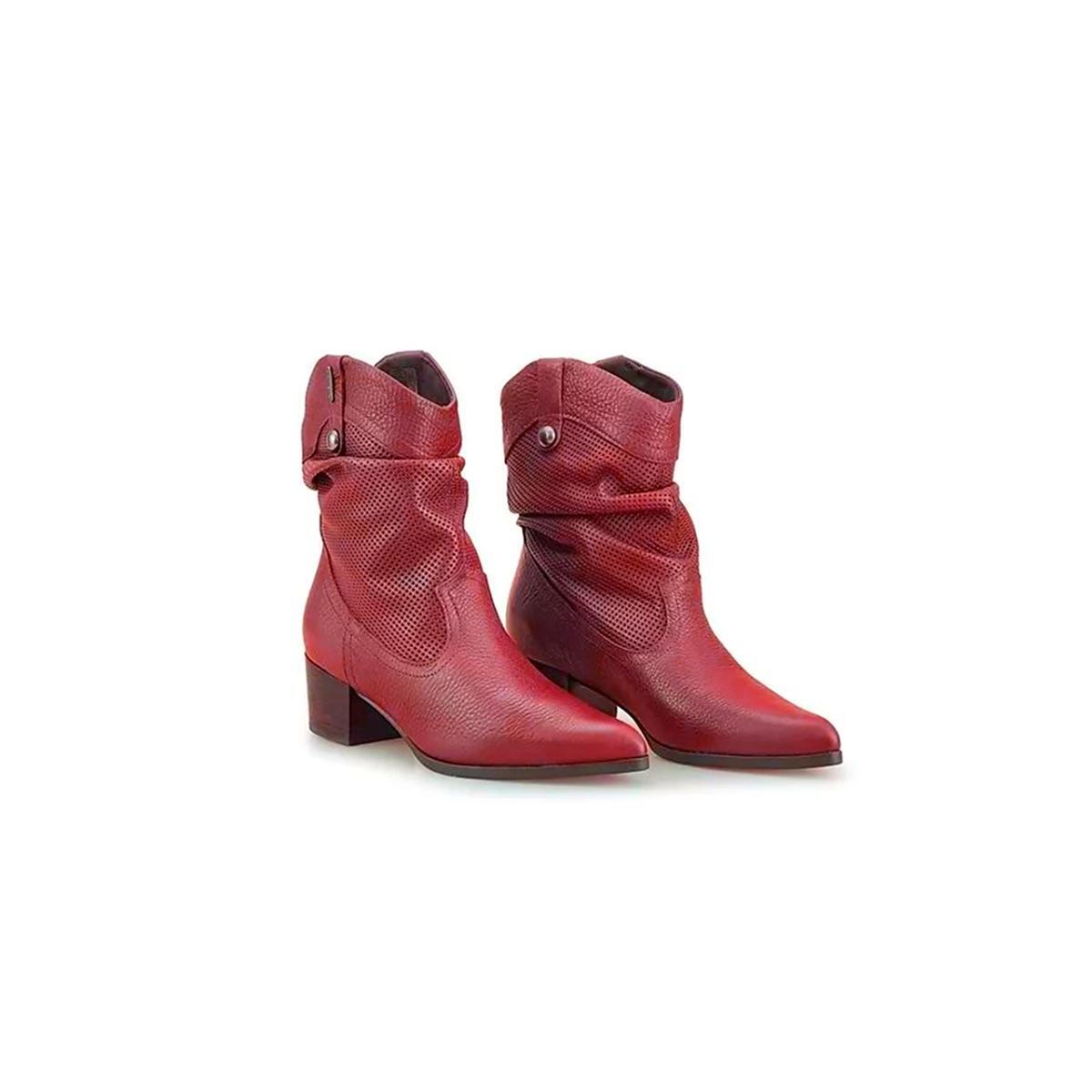 Imagem 2 do produto Bota Feminina Country Couro Bordo Bottero 019880