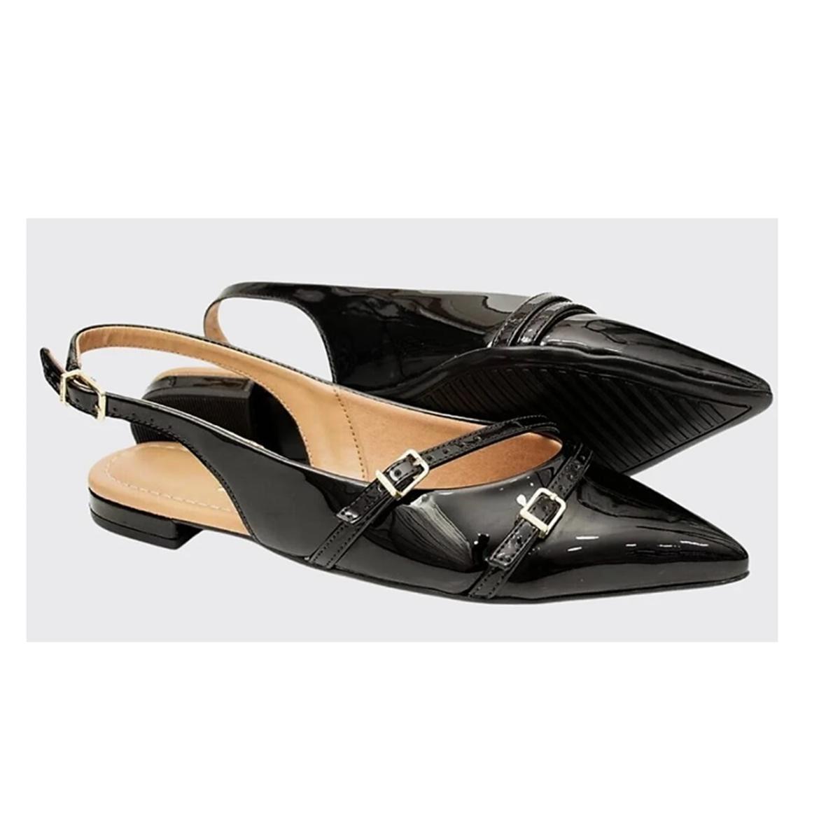 Imagem 2 do produto Sapatilha Feminina Slingback Fivela Vizzano 021047