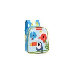 Thumbnail 2 do produto Mini Mochila Escolar Infantil Azul/Amarelo Fisher-Price