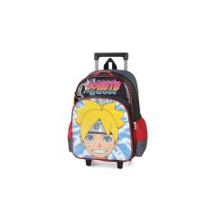 Thumbnail 2 do produto Mochila Escolar Rodinha Boruto Preto/Verm/Amarelo Luxcel