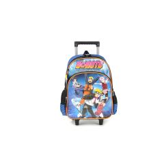 Thumbnail 1 do produto Mochila Infantil Masculina Rodinha Boruto Preto/Azul/Laranja Luxcel