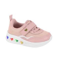 Thumbnail 1 do produto Tênis Infantil Rosa Corações Led Molekinha 