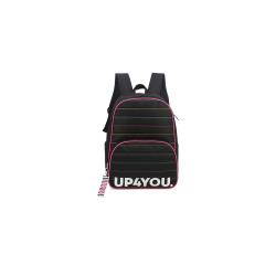 Thumbnail 1 do produto Mochila Juvenil Costas Feminina Preto/Rosa Up4you