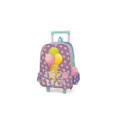 Thumbnail 2 do produto Mochila Escolar Feminina Ice Cream Rodinha Rosa/Verde Up4you