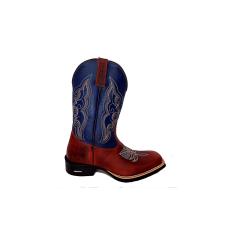 Thumbnail 1 do produto Bota Masculina Western Bordada Telha/Azul Picolotto