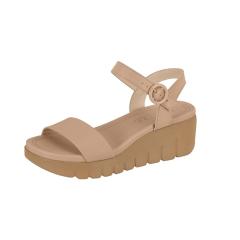 Thumbnail 2 do produto Sandália Feminina Anabela Nude Moleca 021136