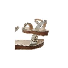 Thumbnail 2 do produto Sandália Feminina Flores Metalizada Bottero 020190