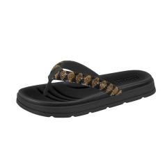 Thumbnail 2 do produto Papete Feminina Flatform Strass Moleca 023009