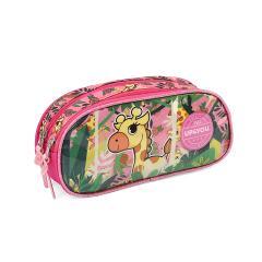 Thumbnail 1 do produto Estojo Duplo Infantil Girafa Rosa Up4you