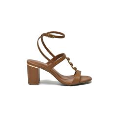 Thumbnail 3 do produto Sandália Feminina Salto Alto Pedraria Via Marte 022136