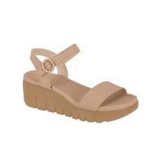 Thumbnail 1 do produto Sandália Feminina Anabela Nude Moleca 021136