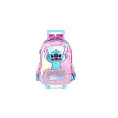 Thumbnail 1 do produto Mochila Stitch Holográfico Pelúcia Rodinha Luxcel 021661