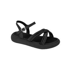 Thumbnail 1 do produto Sandalia Tiras Cruzadas Brilho Infantil Molekinha 020656