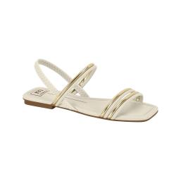 Thumbnail 1 do produto Sandália Rasteira Feminina Metalizada Off 022142