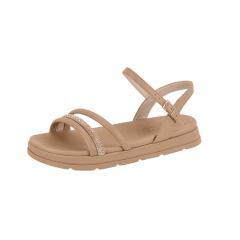 Thumbnail 2 do produto Sandália Papete Flatform Strass Moleca 022163