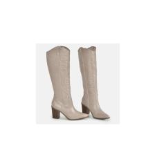 Thumbnail 3 do produto Bota Western Feminina Couro Bordada Off Via Marte 021063