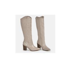 Thumbnail 2 do produto Bota Western Feminina Couro Bordada Off Via Marte 021063