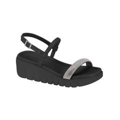 Thumbnail 1 do produto Sandália Feminina Strass Anabela Moleca 021137