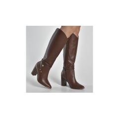 Thumbnail 5 do produto Bota Feminina Couro Cano Longo Salto Via Marte 022519