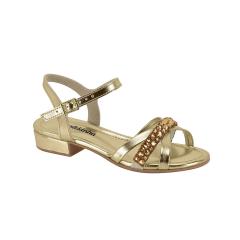 Thumbnail 1 do produto Sandália Metalizada Strass Infantil Molekinha 021935