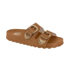 Thumbnail 1 do produto Tamanco Birken Camurça Camel Moleca 022984