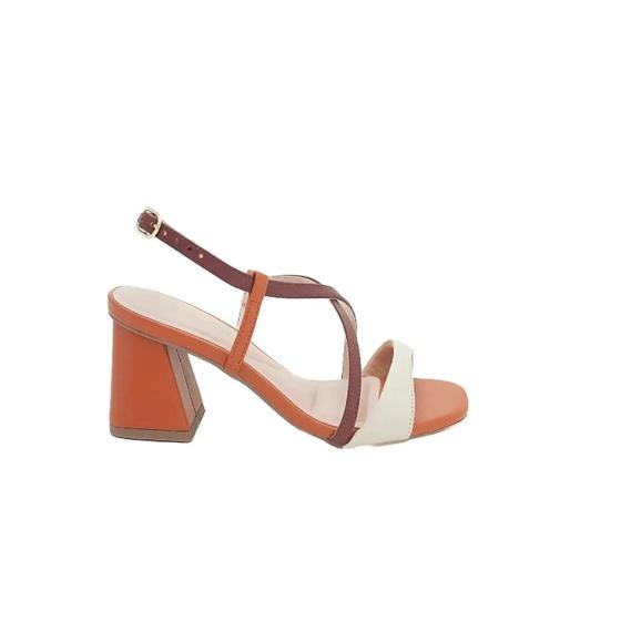 Sandália Feminina Salto Médio Bloco Mariotta 022339