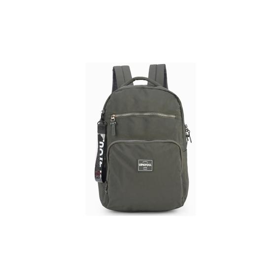 Mochila Escolar Crinkle  Notebook  Cinza Up4you