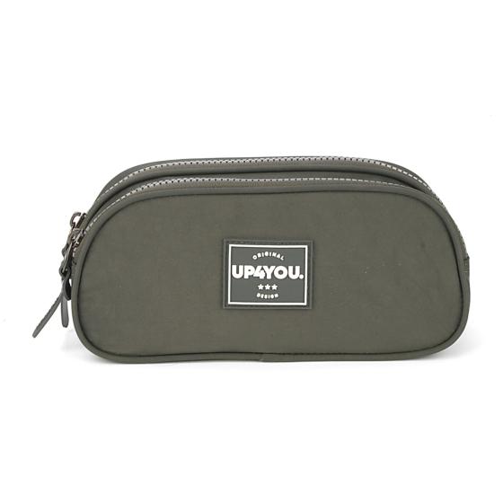 Estojo Duplo Juvenil Cinza Up4you