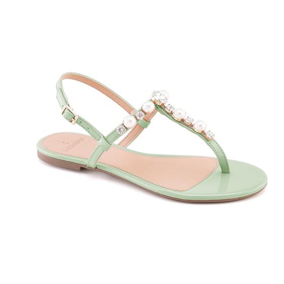 Sandália Feminina Elegance Hortelã/Perola La Femme