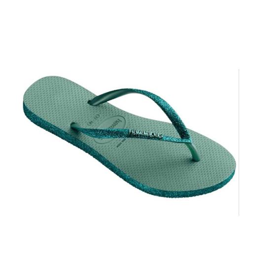 Chinelo Feminino Glitter Slim Sparkle II Argila Havaianas