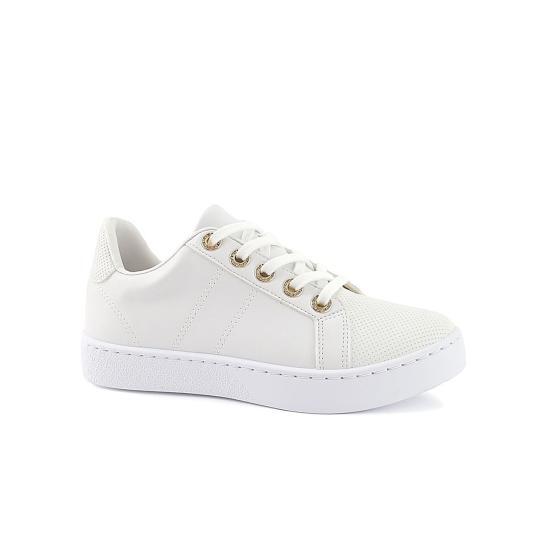 Tênis Casual Feminino Ilhos Strass Santinelli 020488