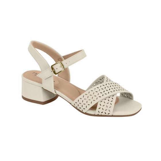 Sandália Salto Baixo Perfuros Modare 021795