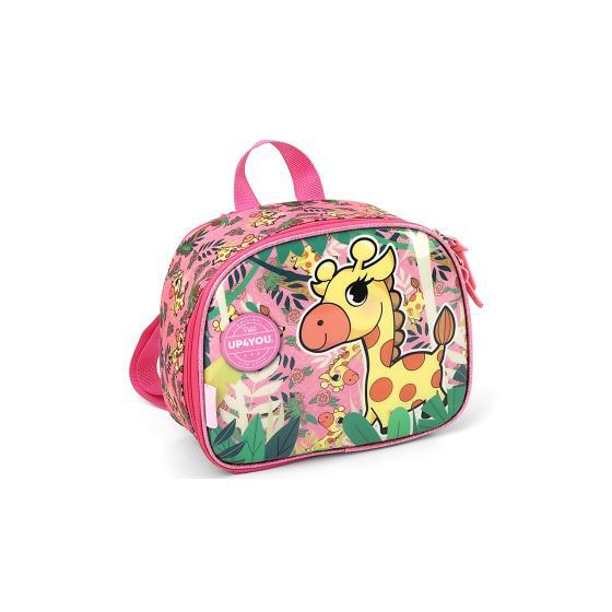 Lancheira Térmica Infantil Girafa Rosa Up4you