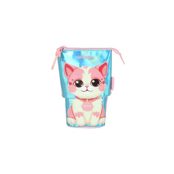 Estojo Escolar Que Desliza Gatinha Up4you 022458