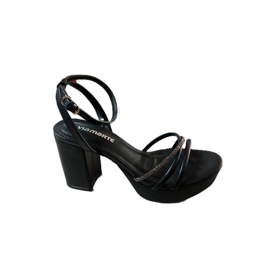 Sandália Feminina Meia Pata Strass Via Marte 020276