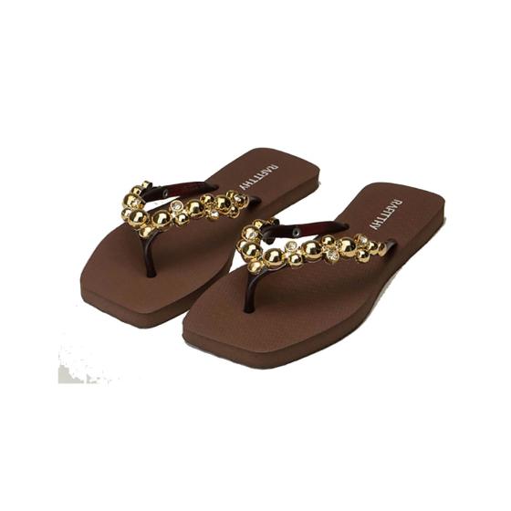 Chinelo Pedraria Golden Balls Rafitthy 022400