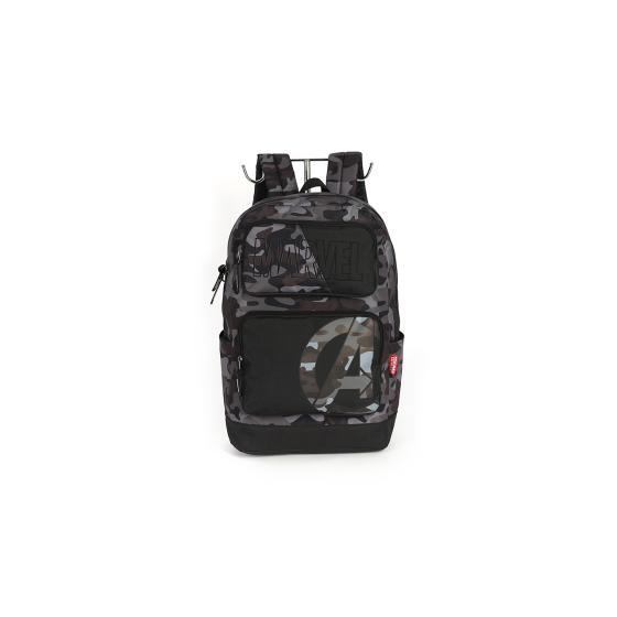 Mochila Juvenil Laptop Marvel Camuflada Luxcel 020862