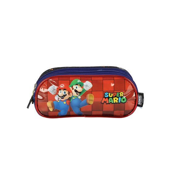 Estojo Infantil Triplo Super Mário Luxcel 020533