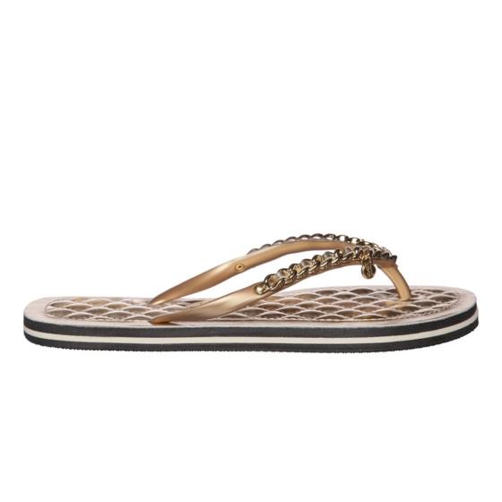 Chinelo Feminino Corrente Metalizado Santa Lolla 022638