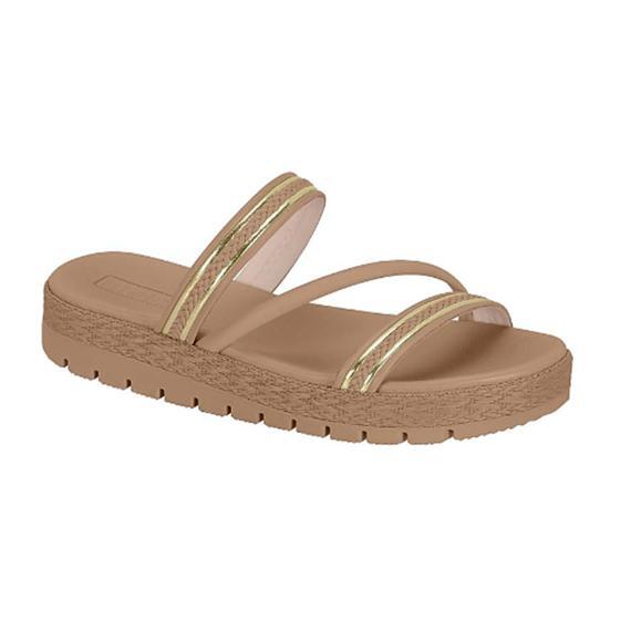 Tamanco Feminino Flatform Nude Moleca 021135