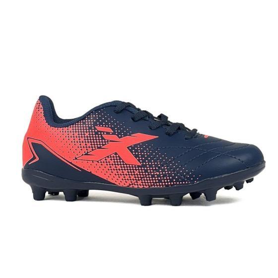 Chuteira Campo Express Fit 2 Marinho/Coral Oxn