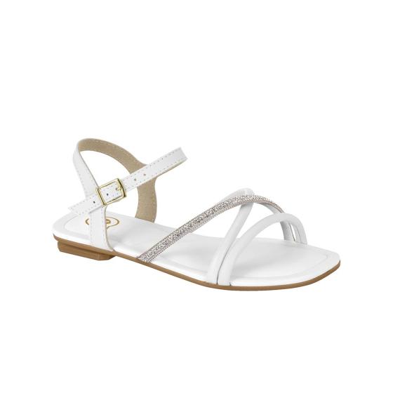 Sandália Infantil Rasteira Strass Molekinha 020801