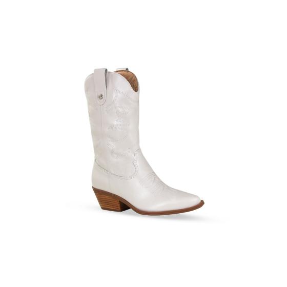 Bota Western Couro Atenas Off White Bottero 021404