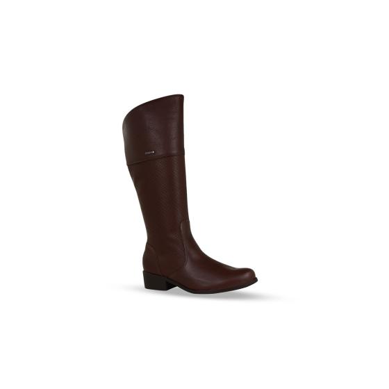 Bota Cano Longo Couro Burnish Wood Bottero 021319