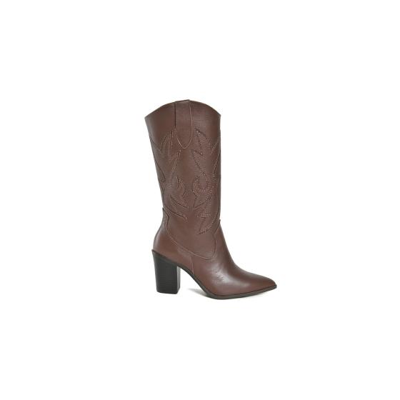 Bota Western Couro Cano Longo Via Marte 022523