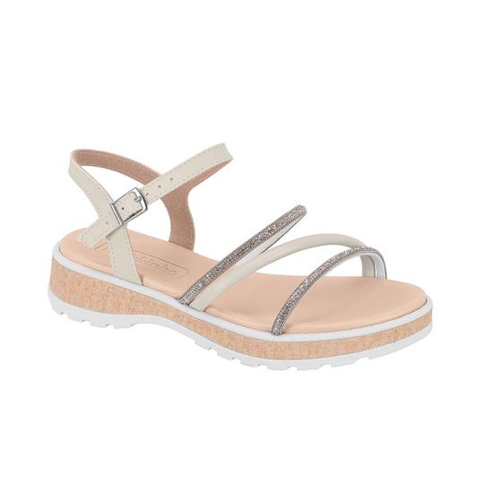 Sandália Infantil Tiras Strass Molekinha 021842