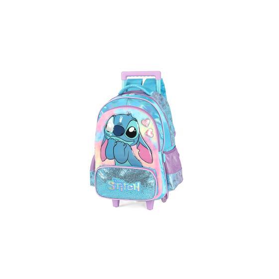 Mochila Rodinha Stitch Pelúcia Luxcel 021660