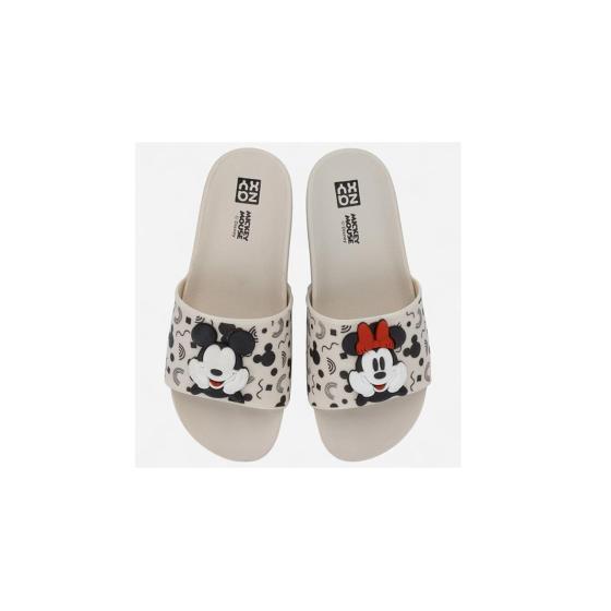 Chinelo Slide Off White Mickey Disney Zaxy 021183