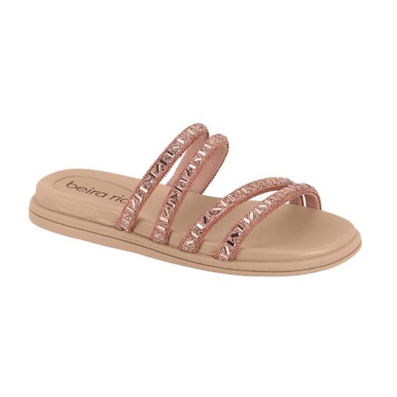 Papete Feminina Tiras Strass Beira Rio 021279